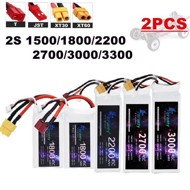2 buah 7.4V Lipo 2S baterai 15 - Drone Battery Lipo ulasan dan harga