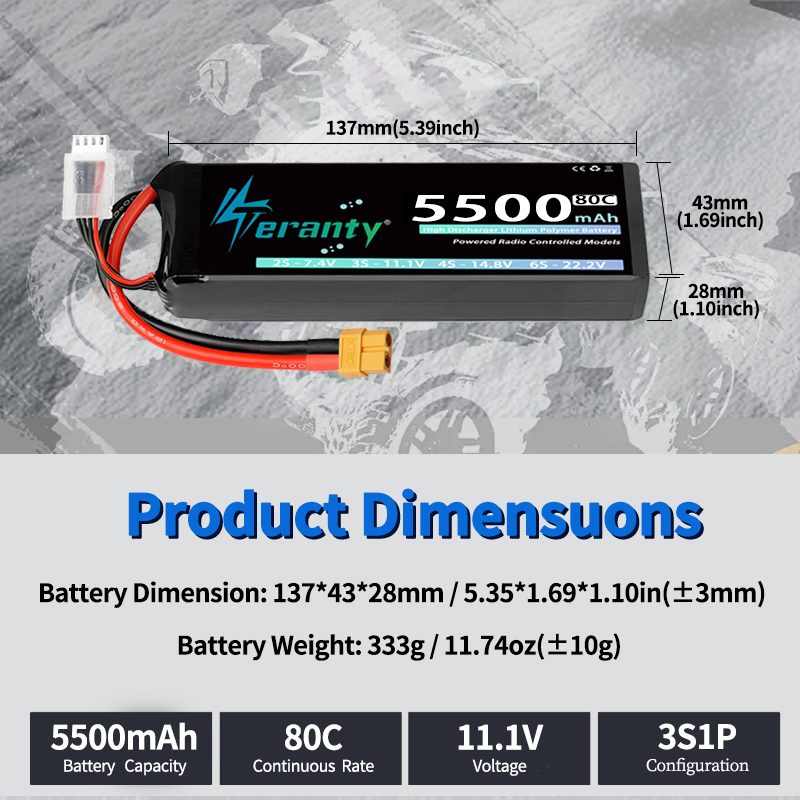 1/2 buah Baterai Lipo TERANTY  - Drone Battery Lipo ulasan dan harga